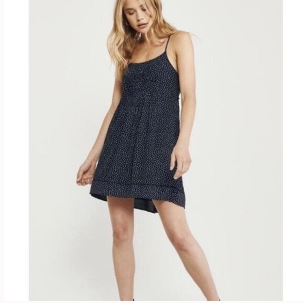 Abercrombie & Fitch Navy Dress with White Dots